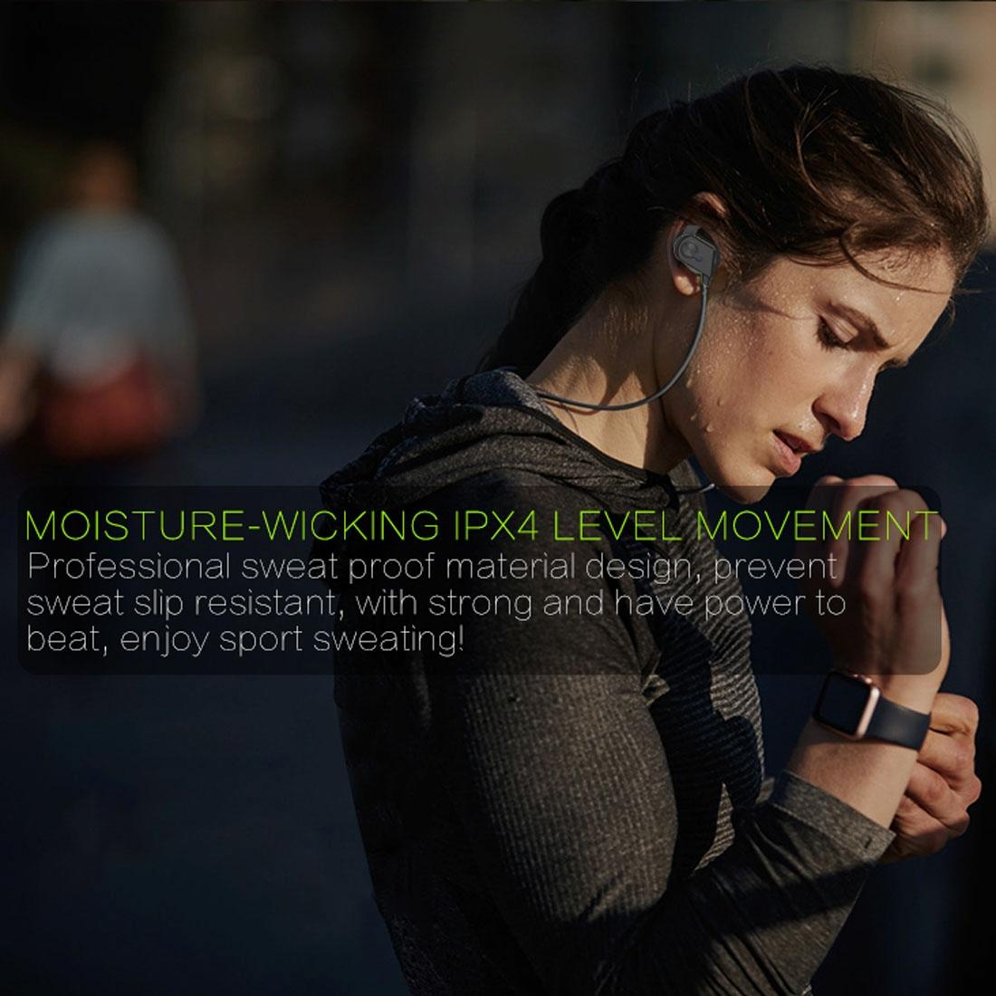 Red Wireless Bluetooth In-Ear Headset – Magnetic Switch, LED Indicator Light & Secure Fit