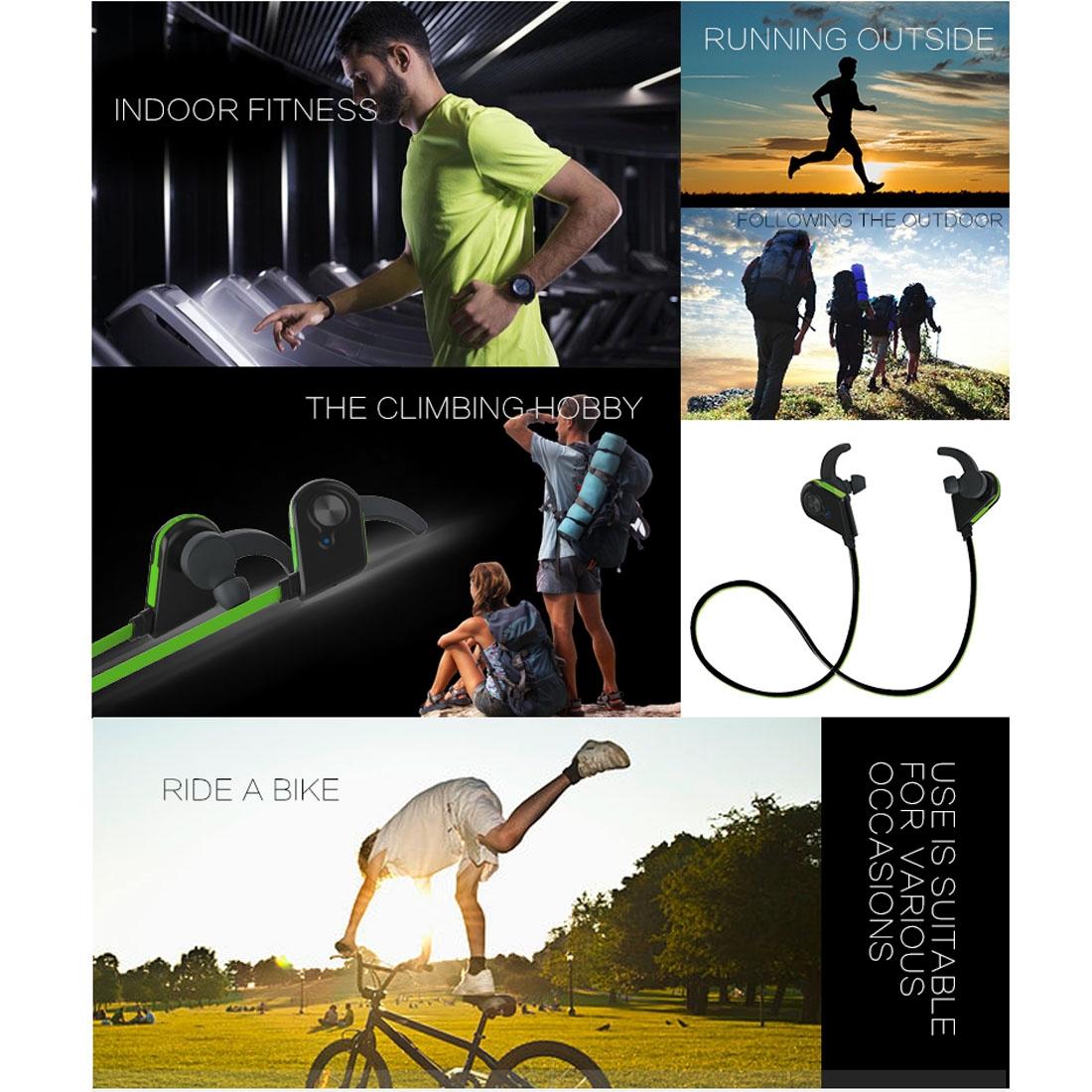 Red Wireless Bluetooth In-Ear Headset – Magnetic Switch, LED Indicator Light & Secure Fit