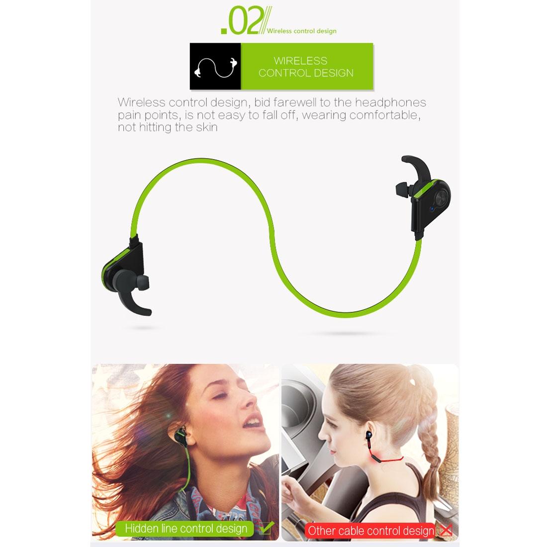 Red Wireless Bluetooth In-Ear Headset – Magnetic Switch, LED Indicator Light & Secure Fit