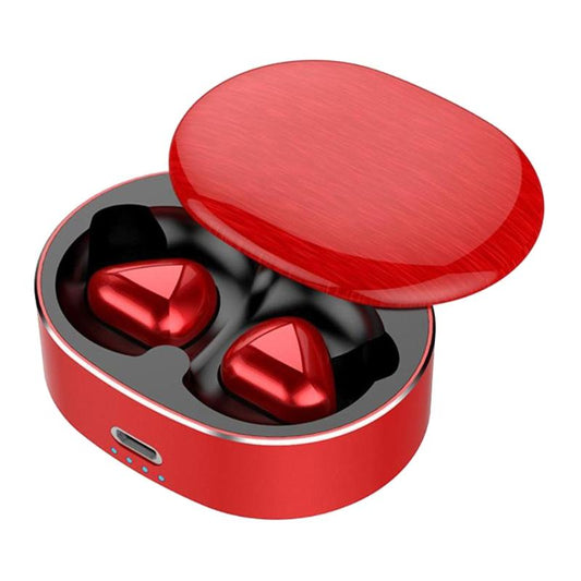 Wireless Noise-Cancelling Headphones with Binaural Calls – Red, Over-Ear Bluetooth Headset for Music & Clear Voice Calls