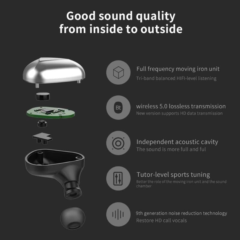 Wireless Noise-Cancelling Headphones with Binaural Calls – Red, Over-Ear Bluetooth Headset for Music & Clear Voice Calls