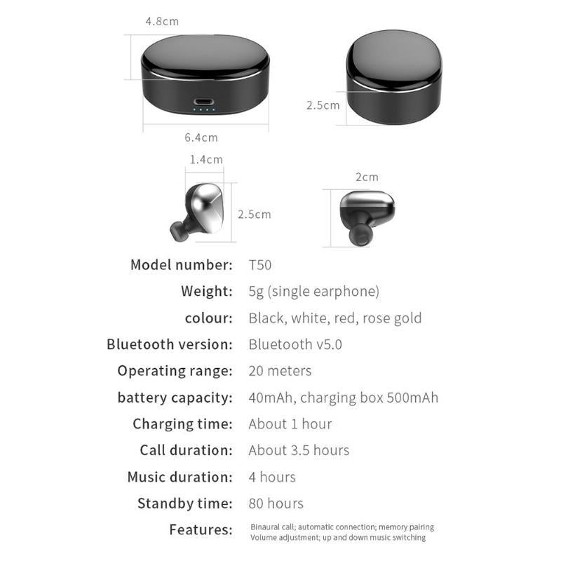 Wireless Noise-Cancelling Headphones with Binaural Calls – Red, Over-Ear Bluetooth Headset for Music & Clear Voice Calls
