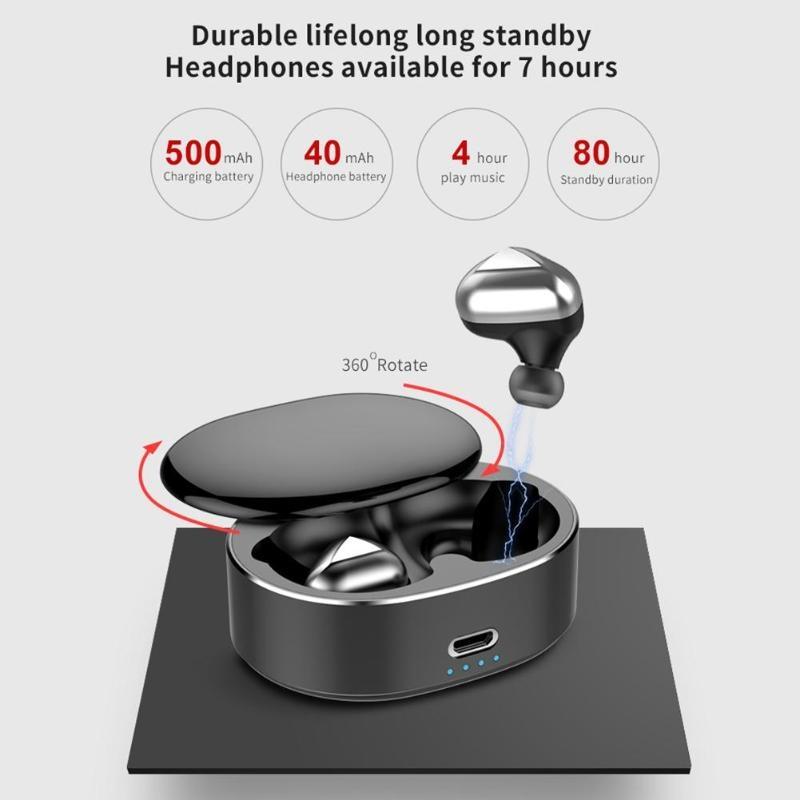 Wireless Noise-Cancelling Headphones with Binaural Calls – Red, Over-Ear Bluetooth Headset for Music & Clear Voice Calls