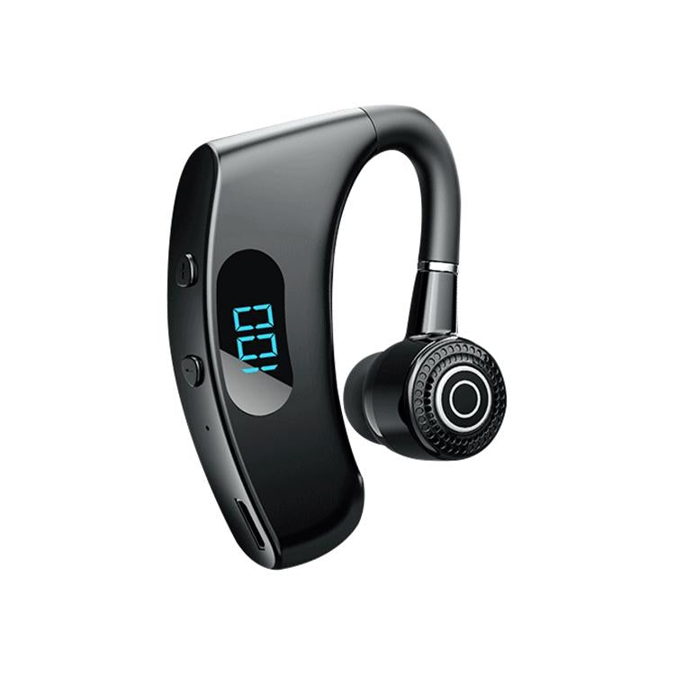 V12 Business Wireless Bluetooth 5.0 Earphones with Charging Box – Hanging Ear Style, Red, Long Battery Life