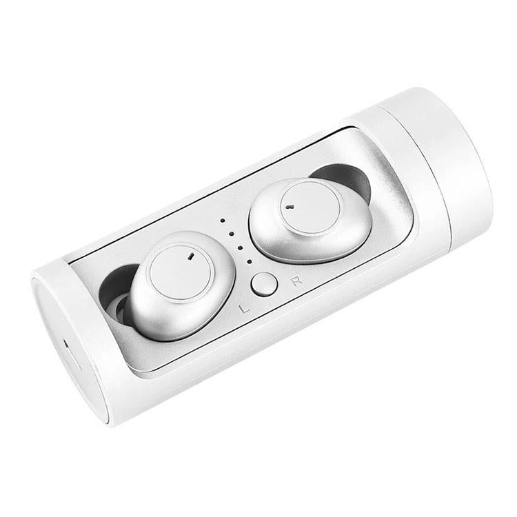 Wireless Touch Bluetooth Headset – Magnetic Charging Case, Auto Pairing, Noise Isolation – Red