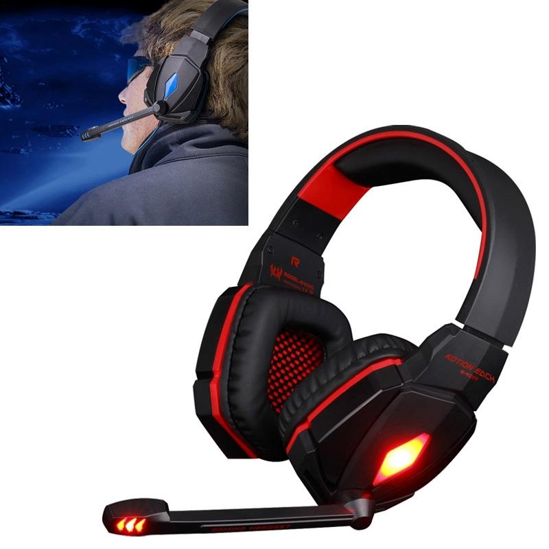 2.2M Gaming Headset with Mic & LED – Red, Noise Cancelling, Comfortable Fit, PC/Console Compatible