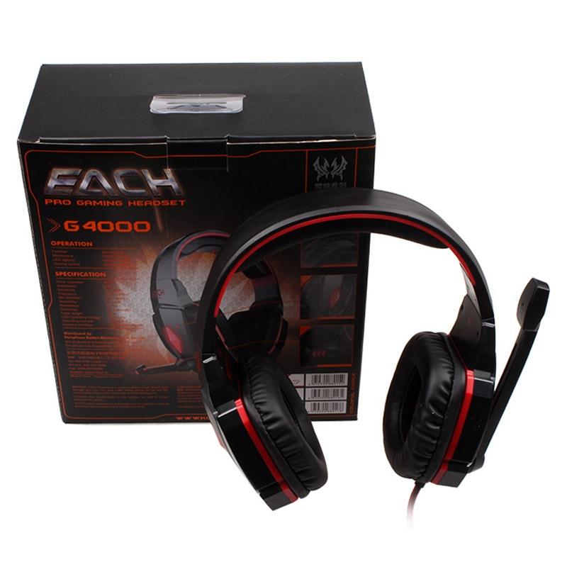 2.2M Gaming Headset with Mic & LED – Red, Noise Cancelling, Comfortable Fit, PC/Console Compatible