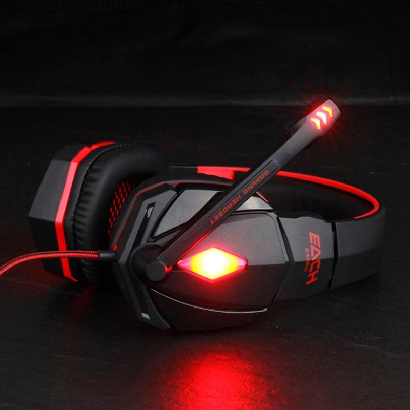 2.2M Gaming Headset with Mic & LED – Red, Noise Cancelling, Comfortable Fit, PC/Console Compatible