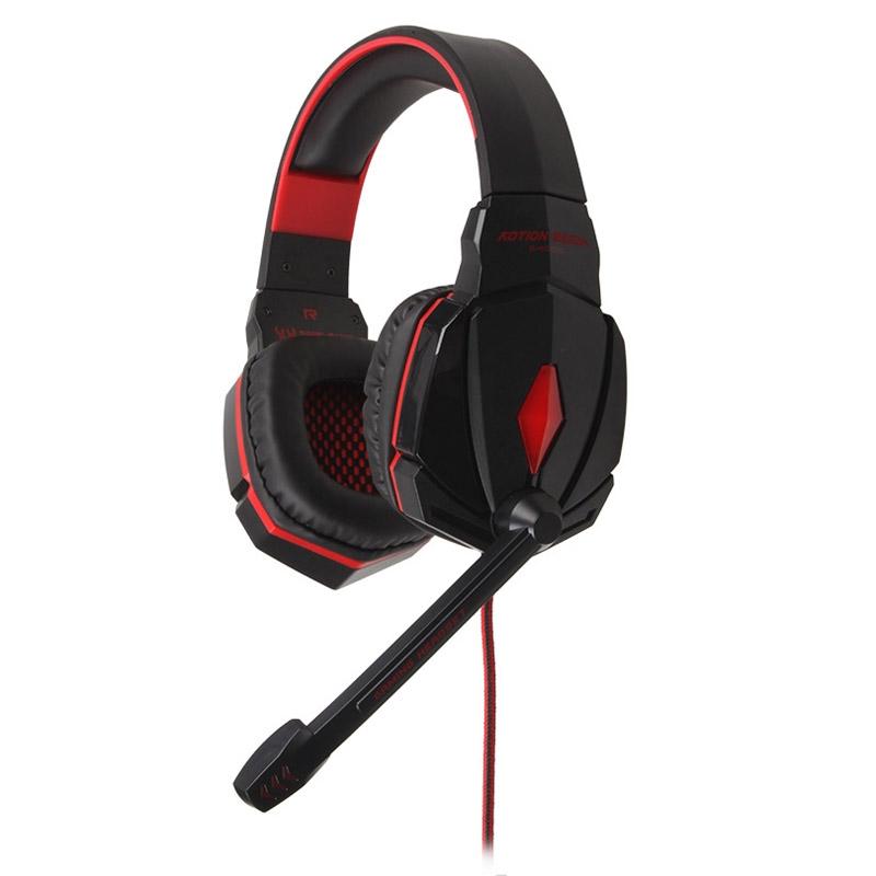 2.2M Gaming Headset with Mic & LED – Red, Noise Cancelling, Comfortable Fit, PC/Console Compatible