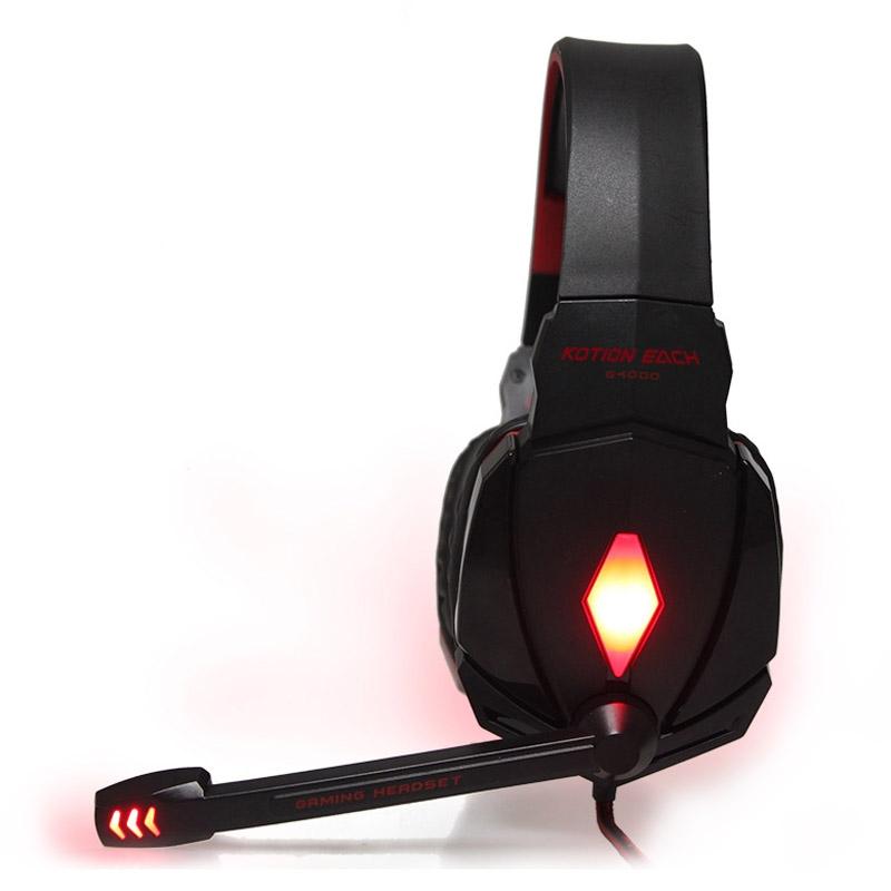 2.2M Gaming Headset with Mic & LED – Red, Noise Cancelling, Comfortable Fit, PC/Console Compatible