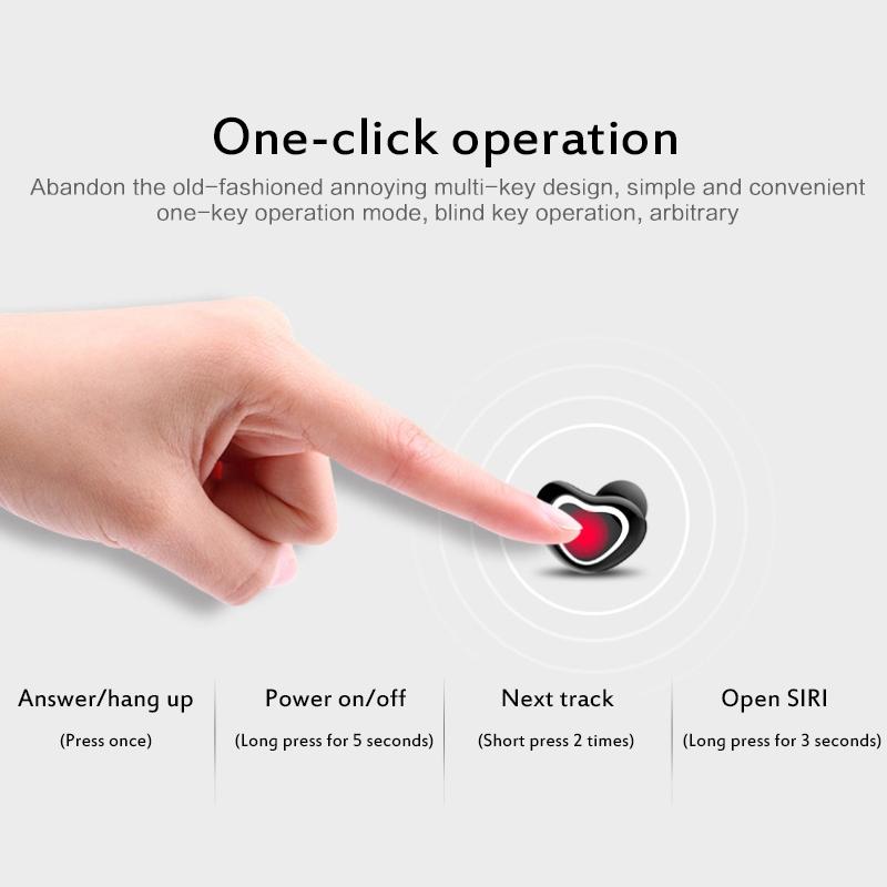 Mini Wireless Bluetooth Earphones with Charging Case – X7 4.1, Compact & Lightweight – Red