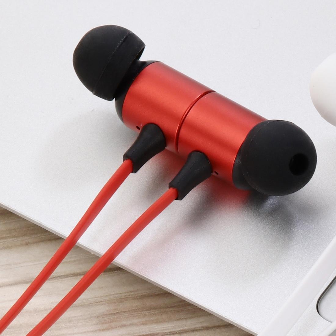 Wireless Magnetic Headphones with TF Card Support – Portable, Red, Over-Ear Design for Music & Calls