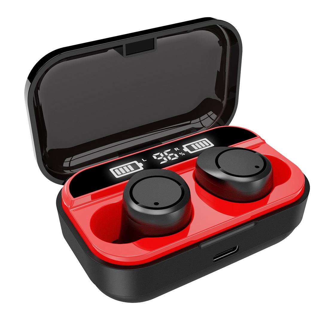 X5 TWS Wireless Bluetooth 5.0 Stereo Headset with Charging Case & LED Digital Display – In-Ear Earbuds