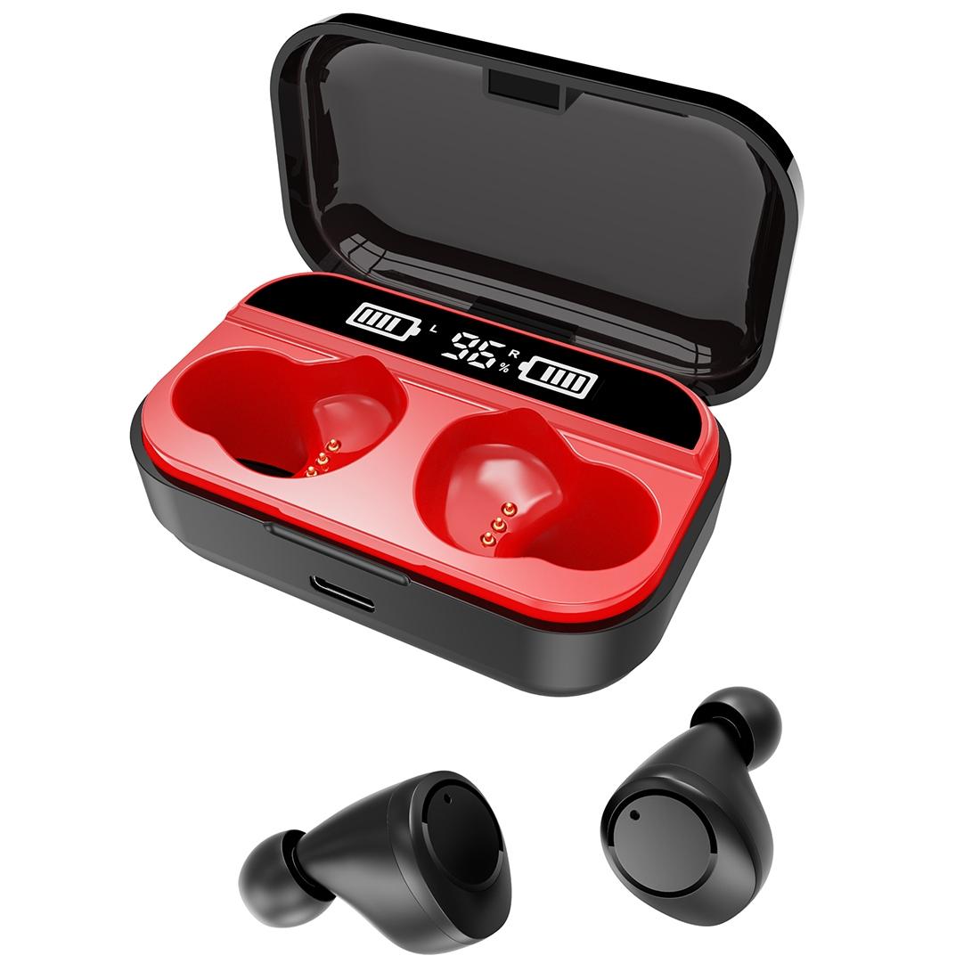 X5 TWS Wireless Bluetooth 5.0 Stereo Headset with Charging Case & LED Digital Display – In-Ear Earbuds
