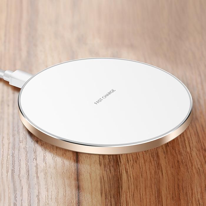 Ultra-Thin Wireless Fast Charging Pad – Dual Color Black & Red