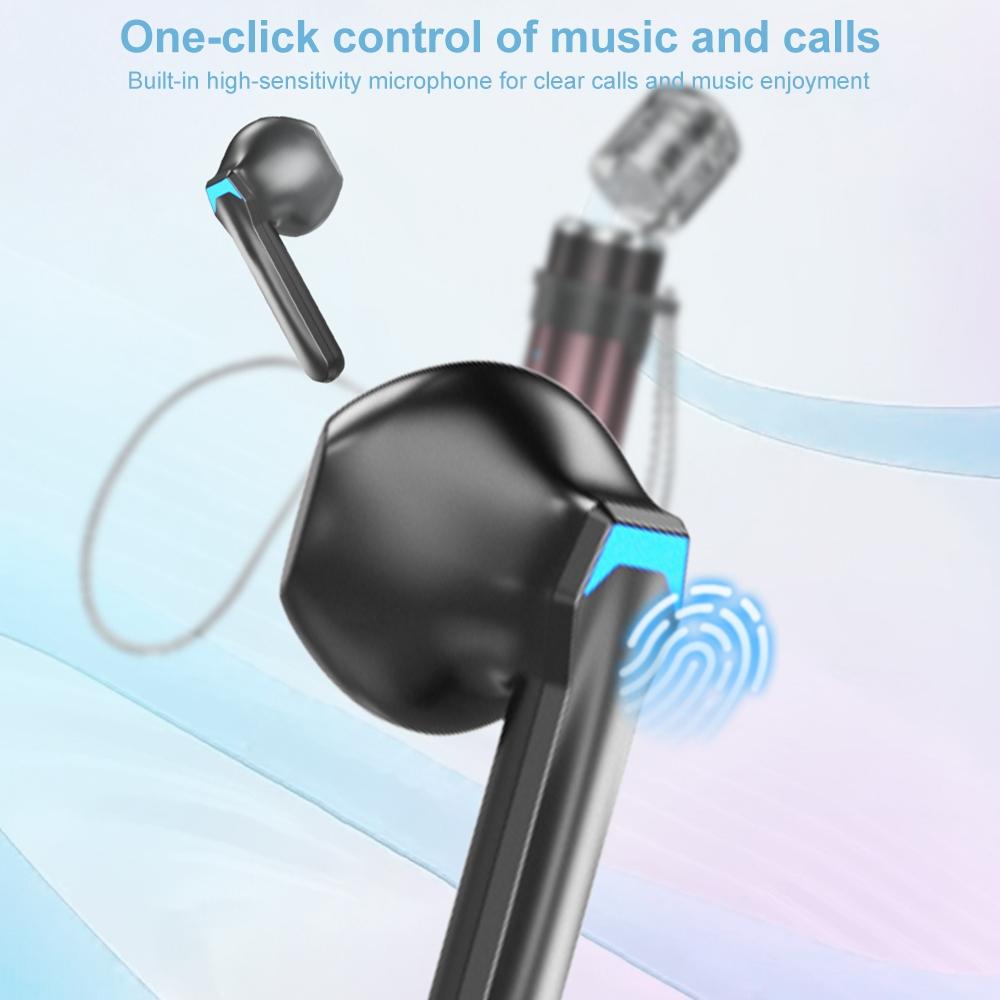 V55 Wireless Bluetooth Earphones with Fragrance – Compact & Stylish Design, Gradient Red, TWS In-Ear Earbuds with Mic