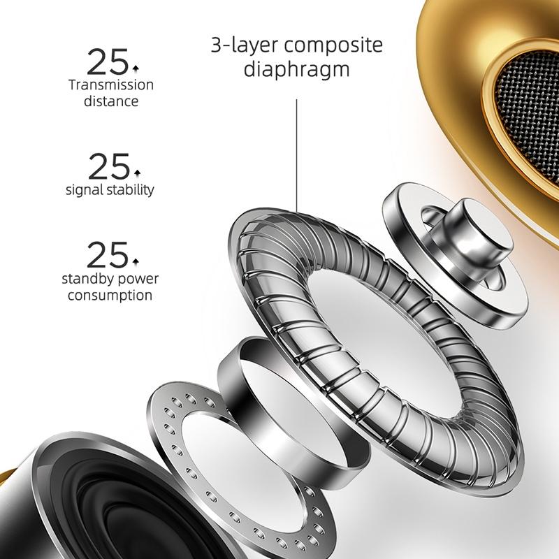T03S Pride Edition TWS Bluetooth 5.0 Earphones – Silver, Binaural, Clear Sound, Charging Case Included