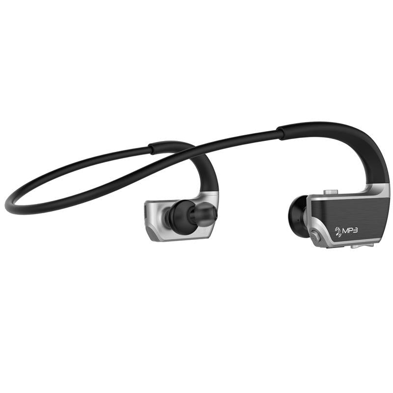 Wireless Sports Bluetooth Earphones – Binaural Hanging Ear Design, Bluetooth 5.0 – Silver"