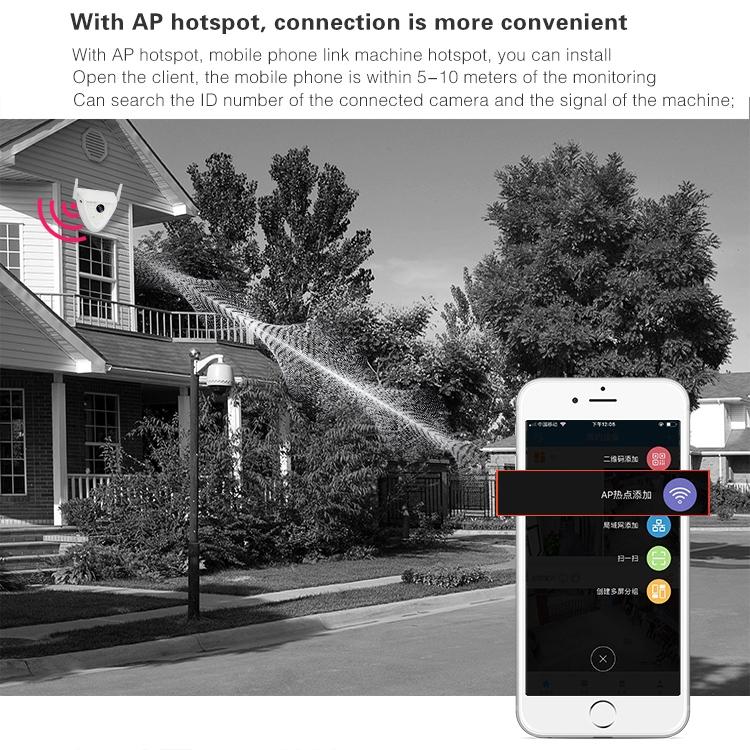 Smart Garden Camera with 2MP, Motion Detection, Night Vision & Voice Intercom – TF Card Support, 42 LEDs for Outdoor Security
