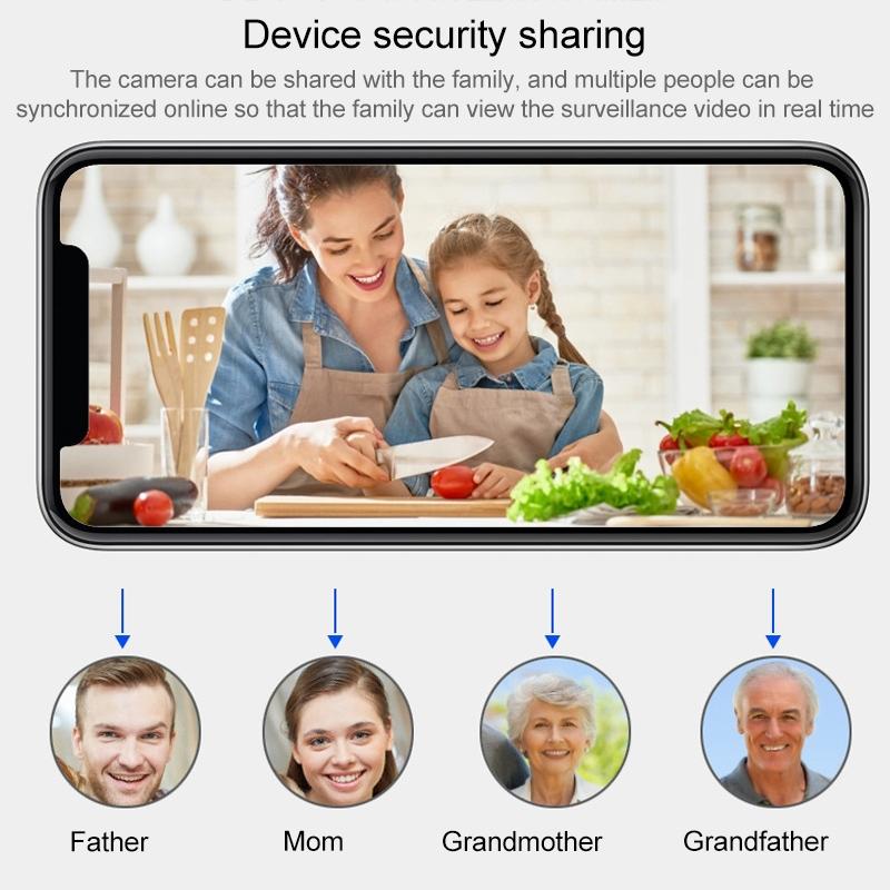 1080P HD WiFi IP Security Camera – Night Vision, Motion Detection, Two-Way Audio, TF Card Support