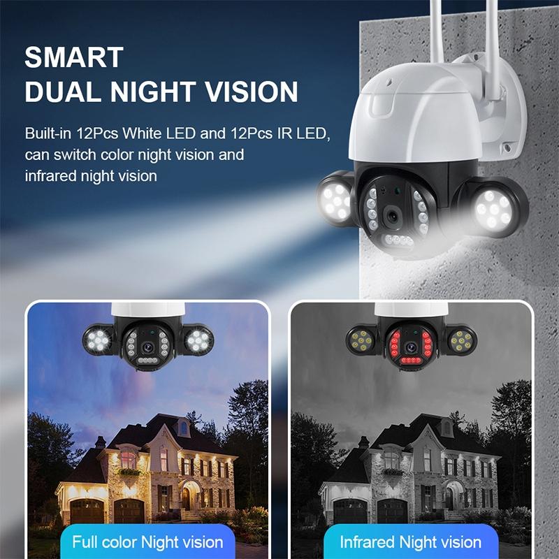 2.4G Wireless IP Camera – 3MP HD, Motion Detection, Night Vision, Two-Way Audio, TF Card, IP65 Waterproof