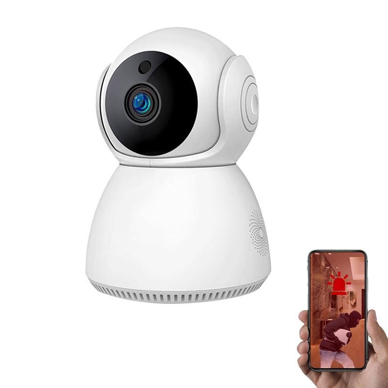 Smart WiFi Security Camera – 1.0MP HD, Pan-Tilt, Two-Way Audio, Motion Detection, Night Vision, TF Card Support