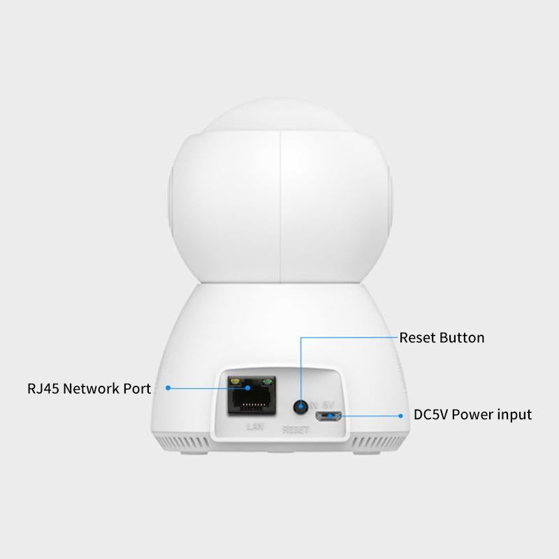 Smart WiFi Security Camera – 1.0MP HD, Pan-Tilt, Two-Way Audio, Motion Detection, Night Vision, TF Card Support