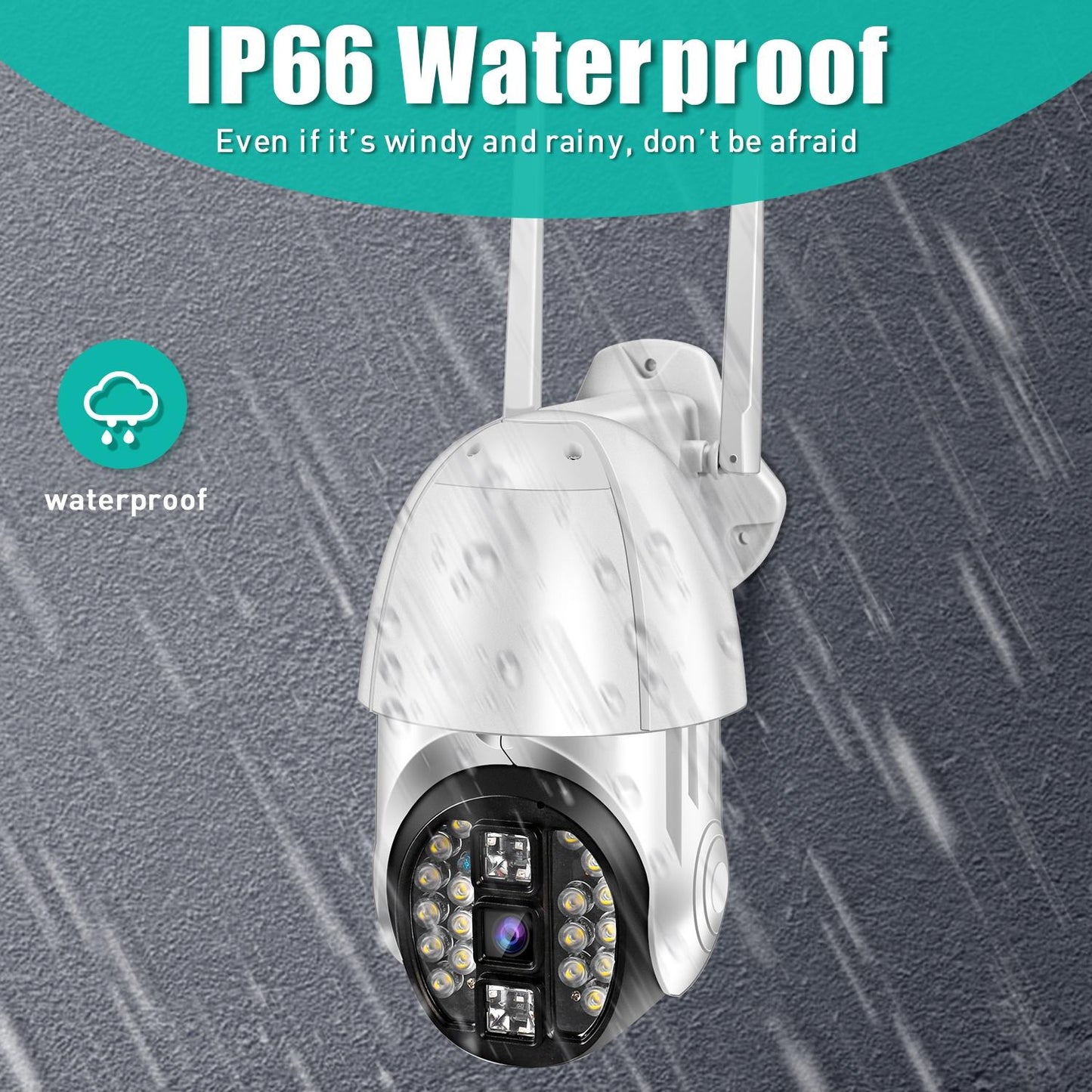 360° Rotating WiFi Camera with Full-Color Video, Two-Way Voice, Motion Detection & 64GB TF Card Support