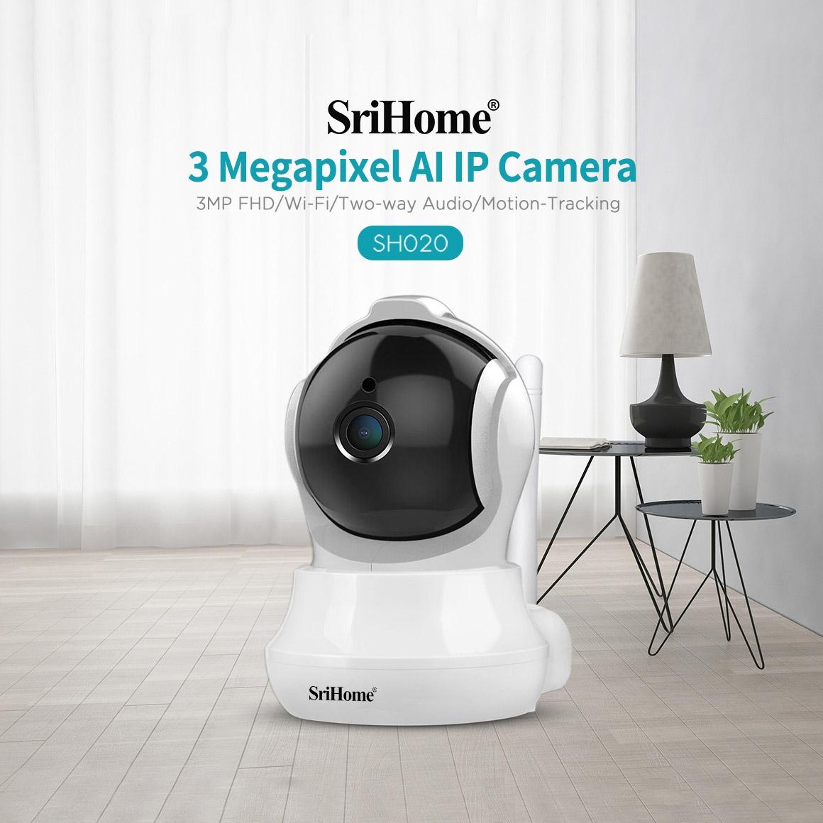 AI IP Camera – 3.0MP 1296P HD, Two-Way Talk, Auto Tracking, Humanoid Detection, Night Vision & TF Card Support