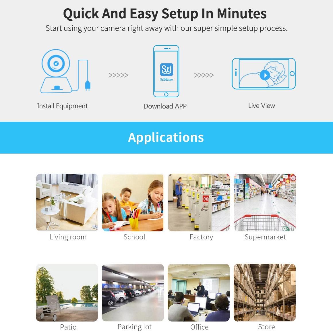 AI IP Camera – 3.0MP 1296P HD, Two-Way Talk, Auto Tracking, Humanoid Detection, Night Vision & TF Card Support