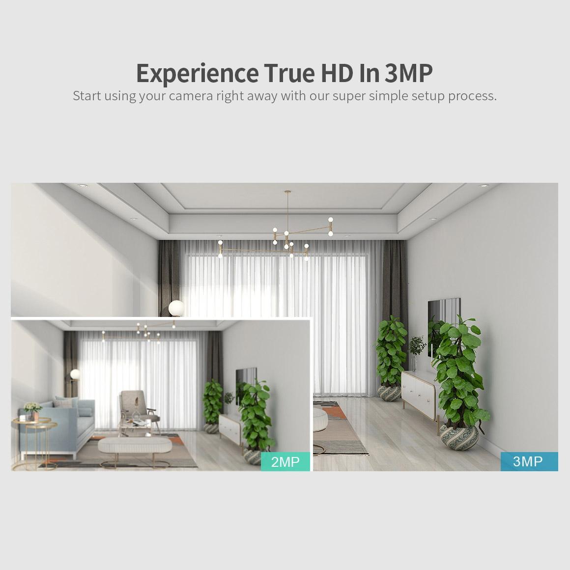 AI IP Camera – 3.0MP 1296P HD, Two-Way Talk, Auto Tracking, Humanoid Detection, Night Vision & TF Card Support