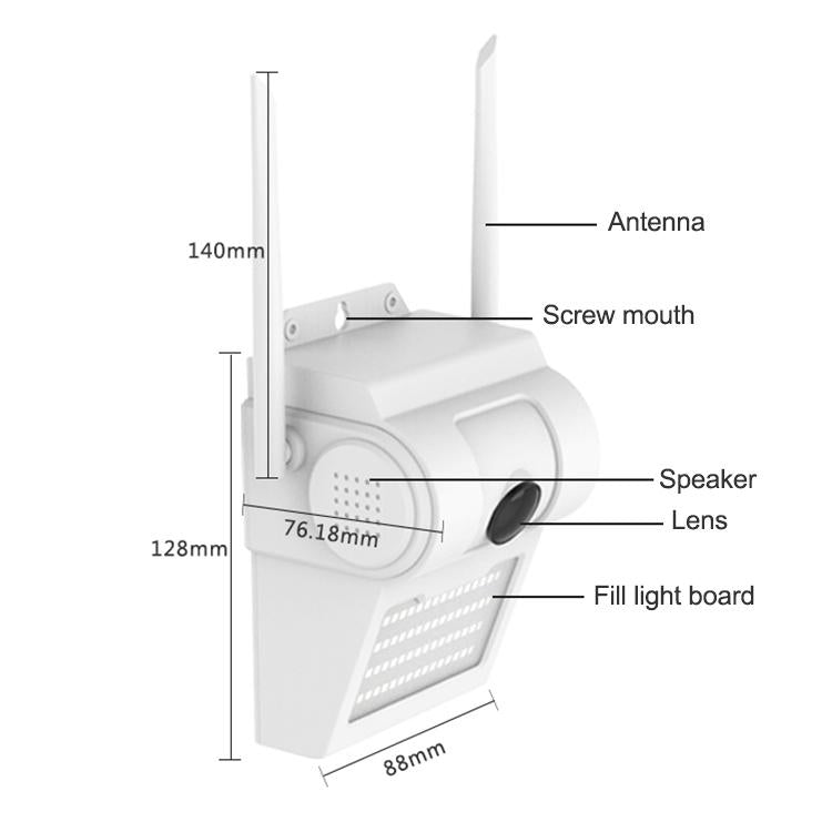 1080P HD Wall Lamp Security Camera – Full-Color Night Vision, Motion Detection, Two-Way Audio, TF Card Support