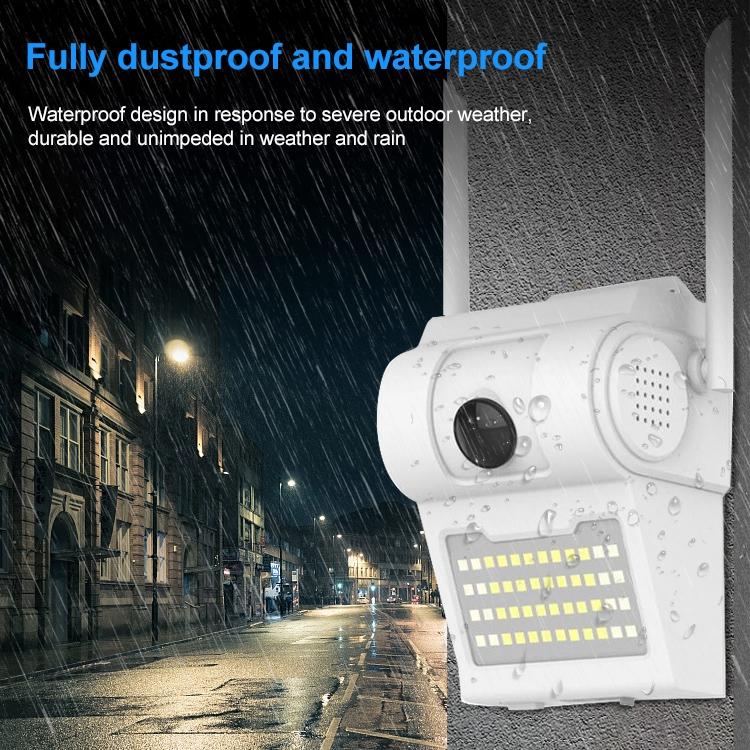 1080P HD Wall Lamp Security Camera – Full-Color Night Vision, Motion Detection, Two-Way Audio, TF Card Support