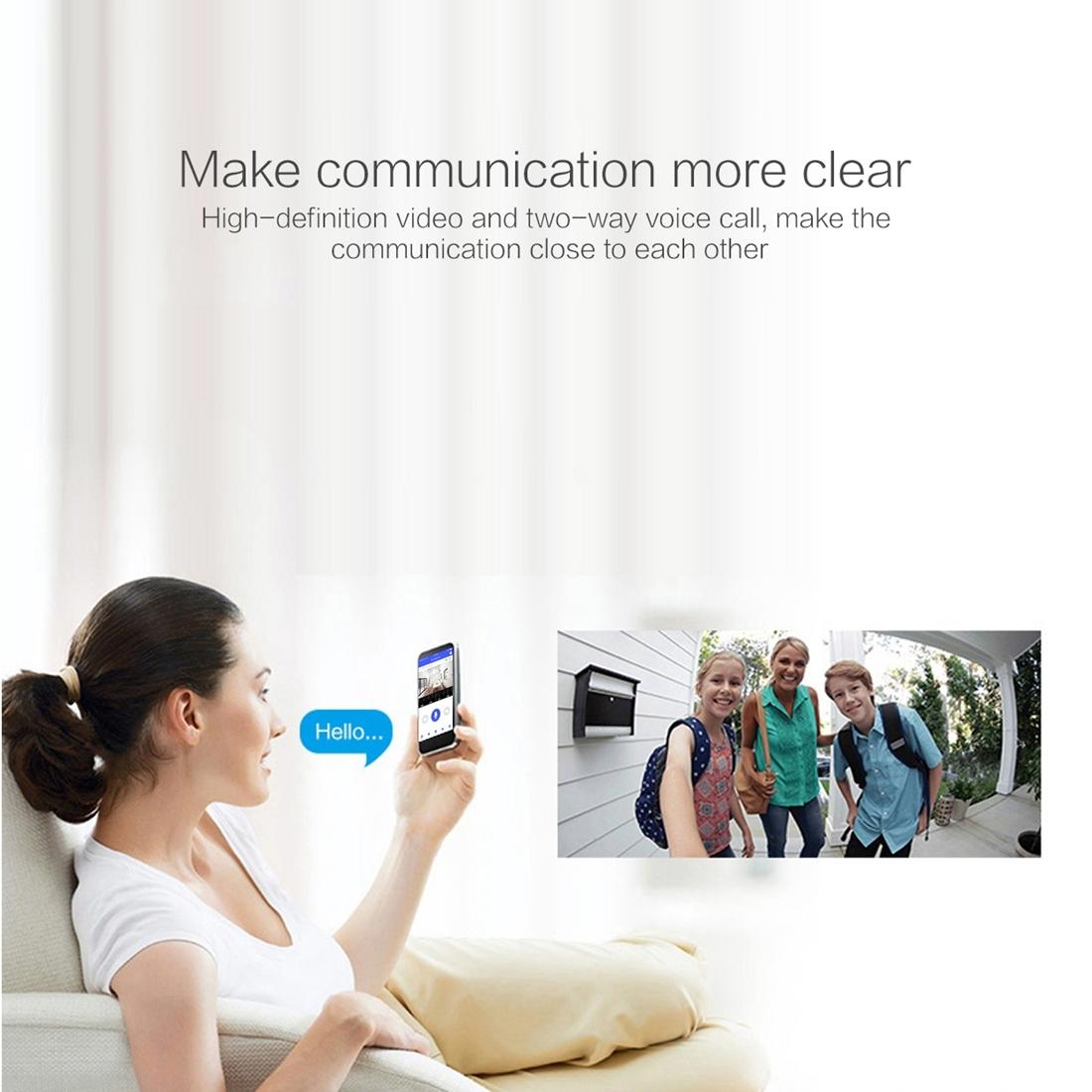 Waterproof WiFi Door Camera – 1080P HD Video, Night Vision, Motion Detection – Outdoor Security