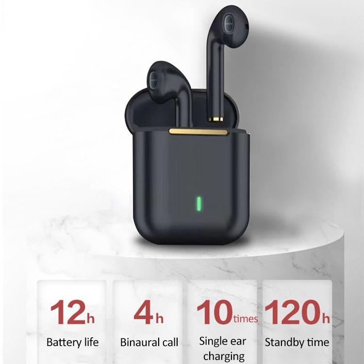 "T&G J18 Wireless Bluetooth Earphones with Charging Box – White True Wireless In-Ear Headphones