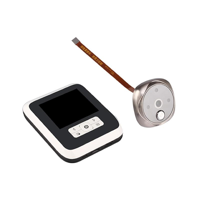 Digital Door Viewer with 3.0" TFT Display – 3.0MP Camera, Night Vision, TF Card Support (Up to 32GB) – White