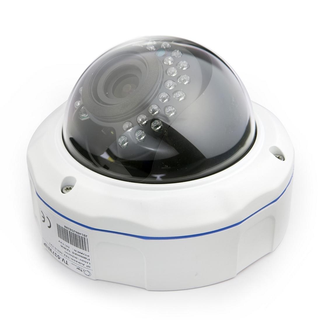 5MP IP Dome Security Camera with Auto Focus & 4X Optical Zoom – White