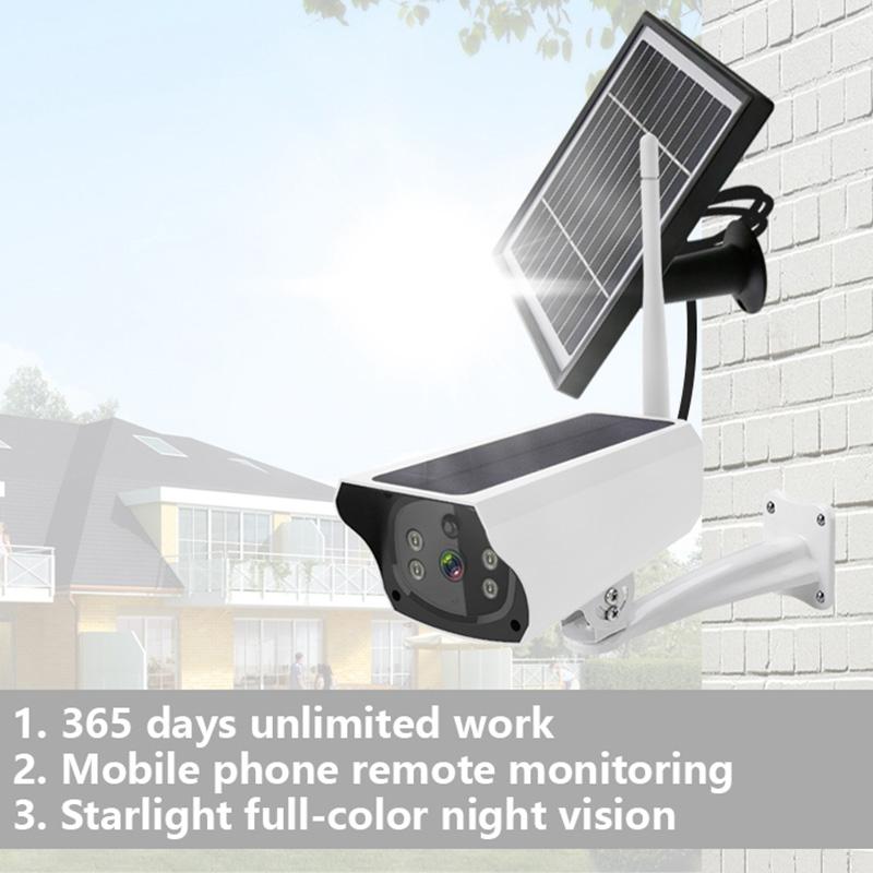 1080P Solar-Powered Security Camera – Motion Detection, Night Vision, Waterproof Wireless Outdoor Surveillance