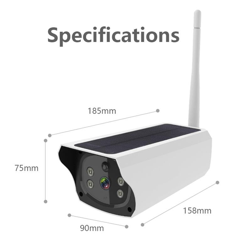 1080P Solar-Powered Security Camera – Motion Detection, Night Vision, Waterproof Wireless Outdoor Surveillance