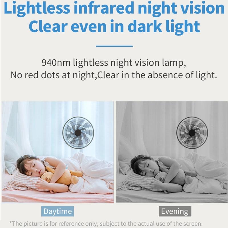 Smart Home Pet Camera – Night Vision, Motion Detection, Two-Way Voice – Cute White Design for Pets