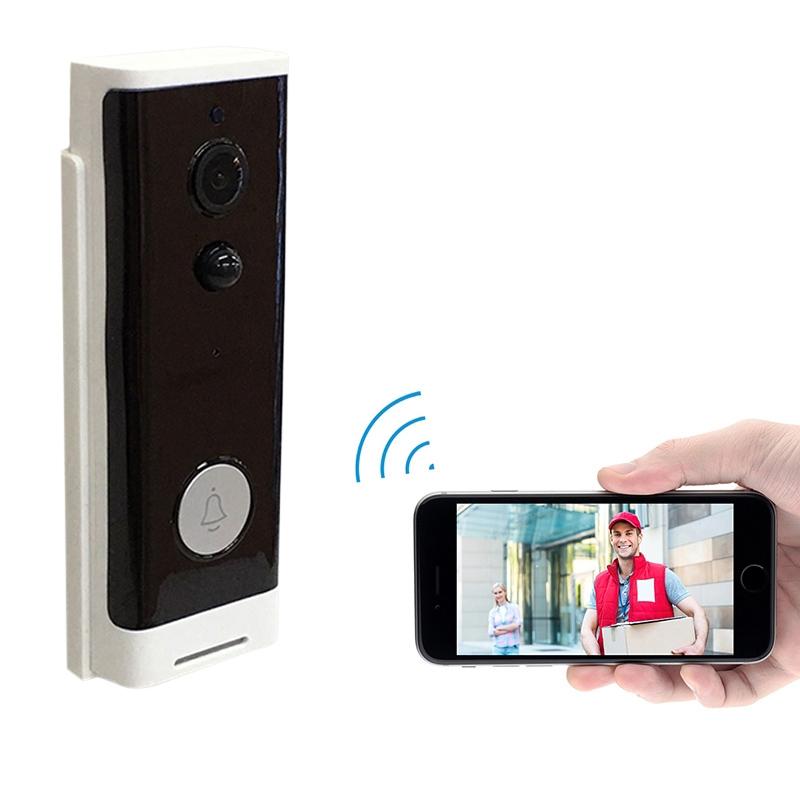 Smart WiFi Video Doorbell – White | Motion Detection & Two-Way Intercom for Home Security