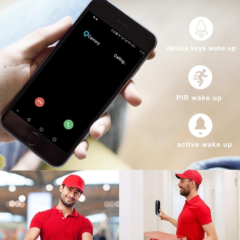 Smart WiFi Video Doorbell – White | Motion Detection & Two-Way Intercom for Home Security