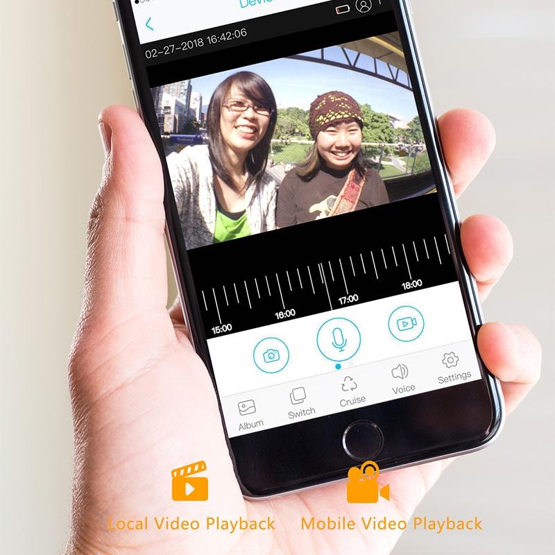 Smart WiFi Video Doorbell – White | Motion Detection & Two-Way Intercom for Home Security