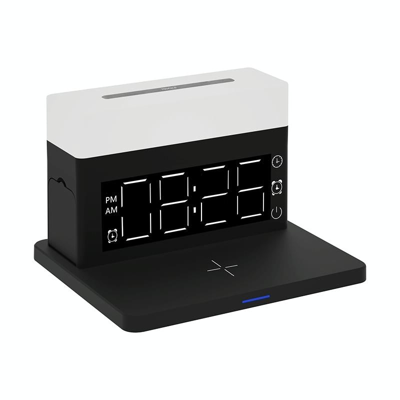 “6-in-1 Wireless Charger N65 Multifunction – White | Fast Qi Charging Station for Phone, Watch & Earbuds