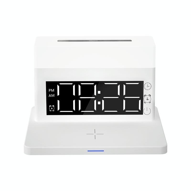 “6-in-1 Wireless Charger N65 Multifunction – White | Fast Qi Charging Station for Phone, Watch & Earbuds