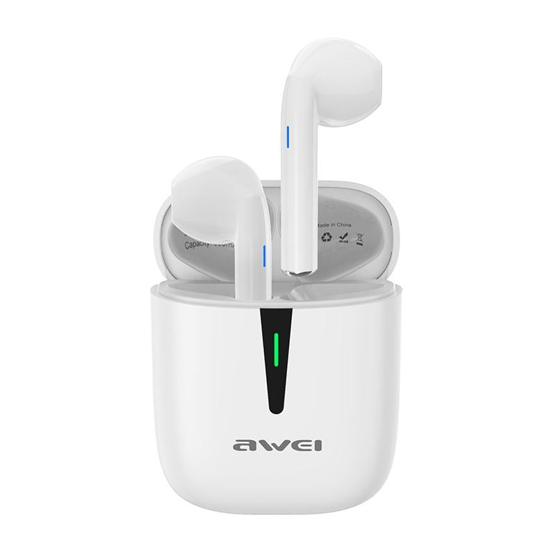 T21 Wireless Sports TWS Headset – Bluetooth 5.0, White, Charging Case, Sweatproof, Clear Sound, Secure Fit