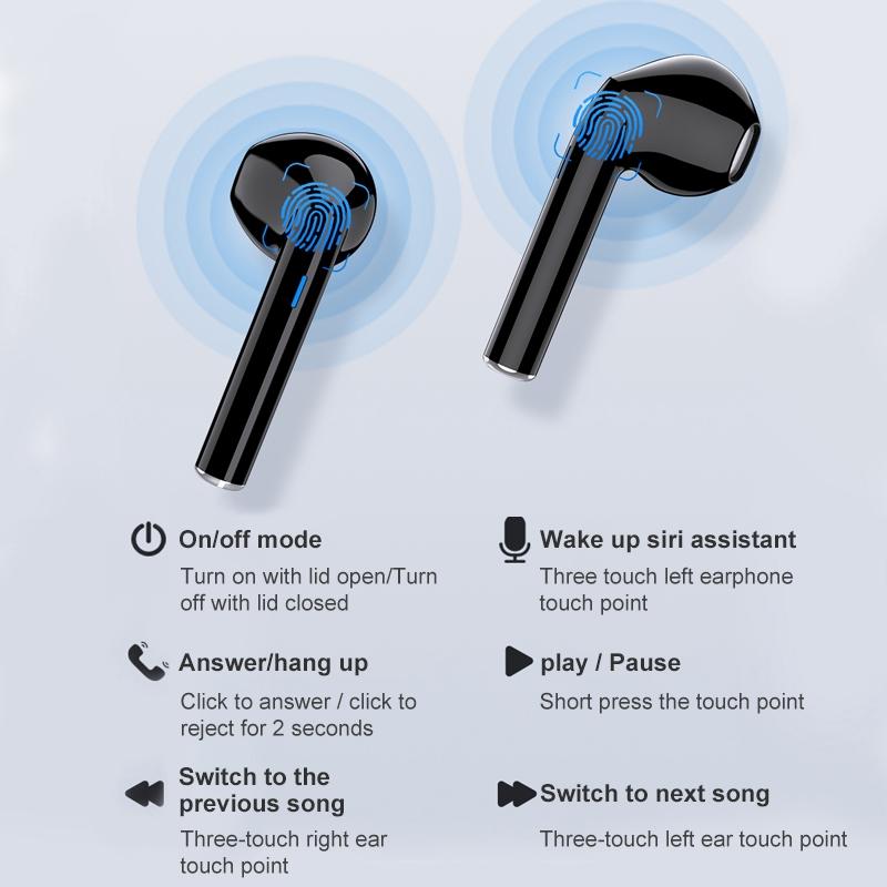 T21 Wireless Sports TWS Headset – Bluetooth 5.0, White, Charging Case, Sweatproof, Clear Sound, Secure Fit