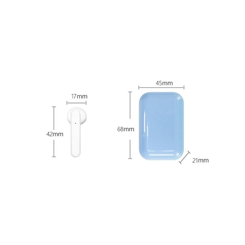 Wireless Touch Control Earphones with Magnetic Charging Box – Bluetooth 5.0 TWS In-Ear Headphones (White)