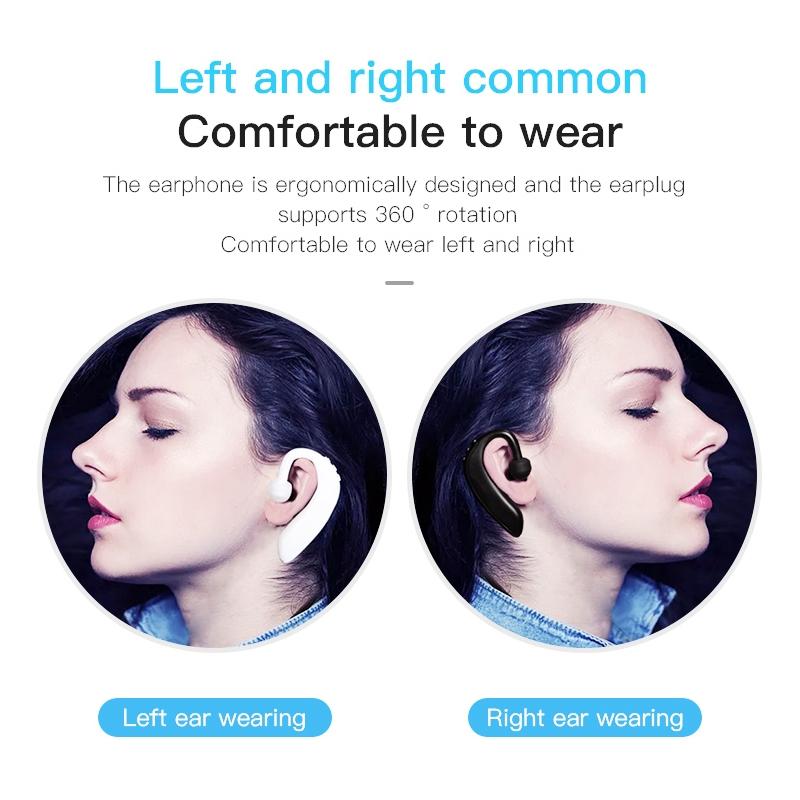 Q10 Intelligent Noise Cancelling Bluetooth Earphones – Wireless Hi-Fi Stereo Earbuds (White)