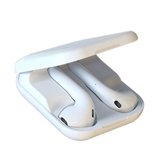 Waterproof Bluetooth 5.0 Sport Headset – Wireless In-Ear Earphones with Secure Fit – White